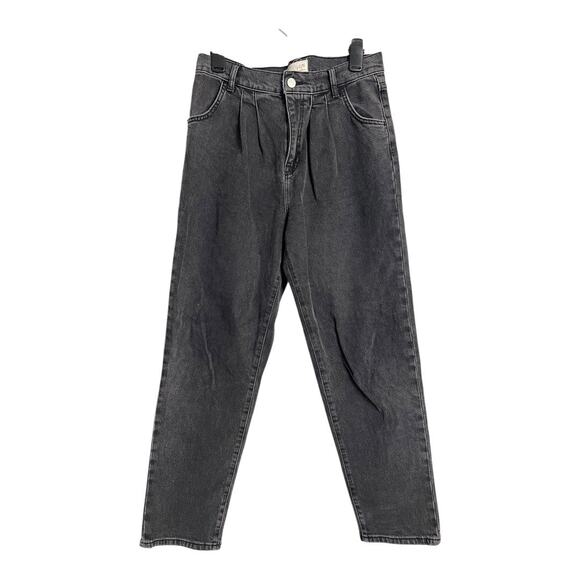 Current/Elliott Denim - C / E by Current / Elliot Black Jeans 29 Front pleat Retro Tapered denim pants